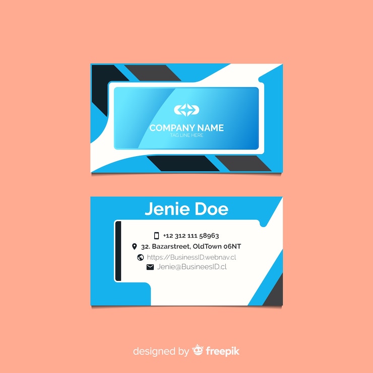 Vector gratuito tarjeta comercial