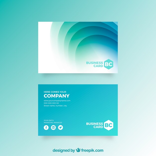 Tarjeta corporativa abstracta