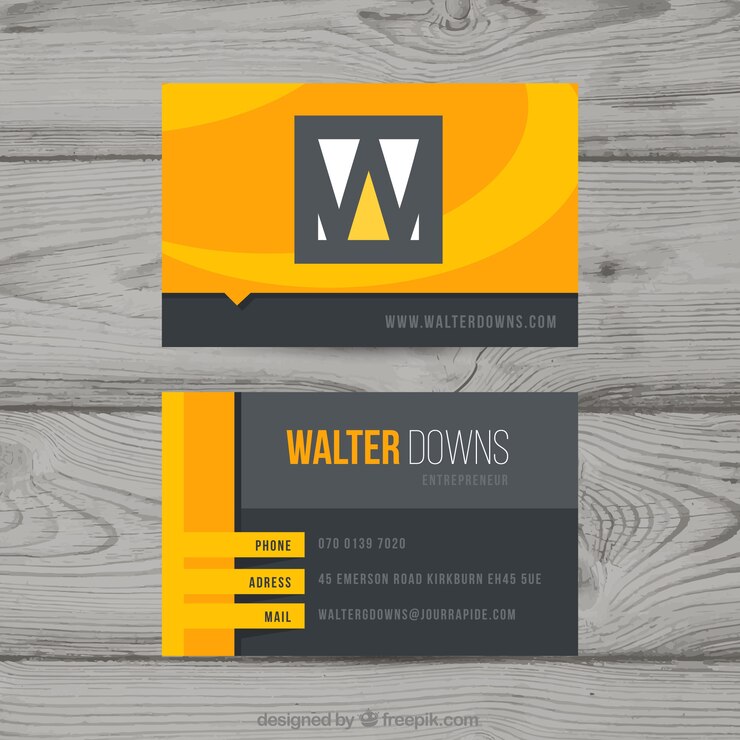 Vector gratuito tarjeta corporativa en estilo moderno