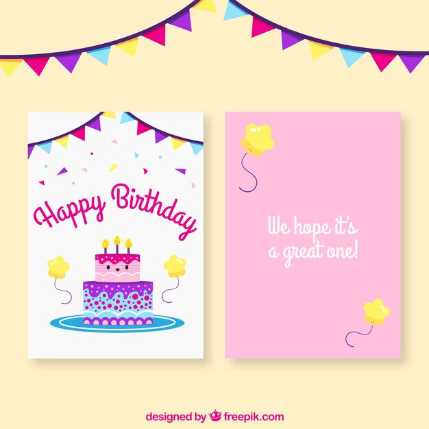 Tarjeta de cumpleaños decorativa