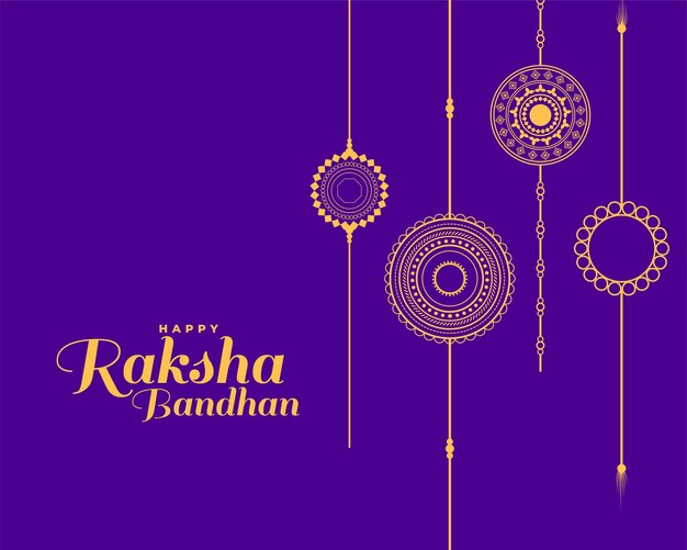 Tarjeta de deseos para el festival raksha bandhan