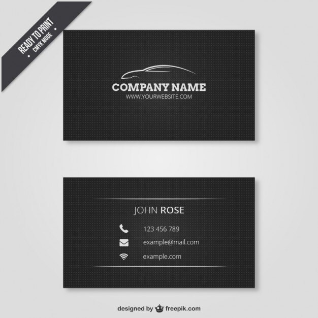 Vector gratuito tarjeta elegante de empresa