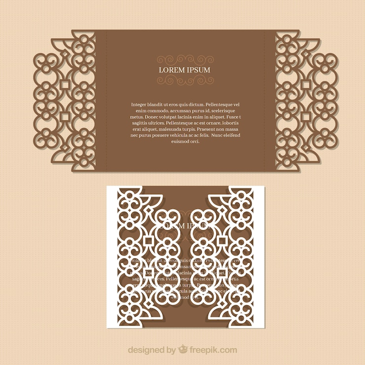 Vector gratuito tarjeta elegante ornamental