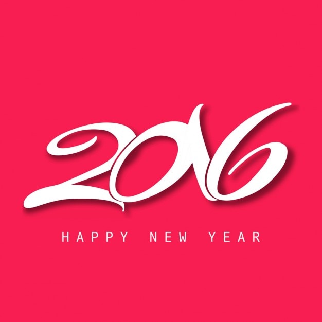 Tarjeta de felicitación de Año Nuevo 2016