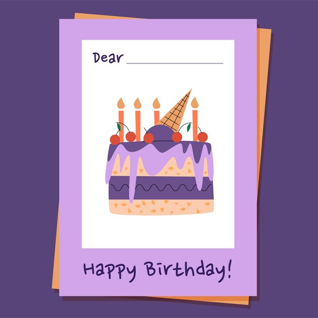 Tarjeta de felicitación de cumpleaños