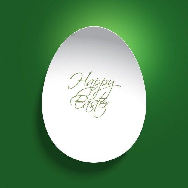 Vector gratuito tarjeta de felicitación huevo de pascua plano
