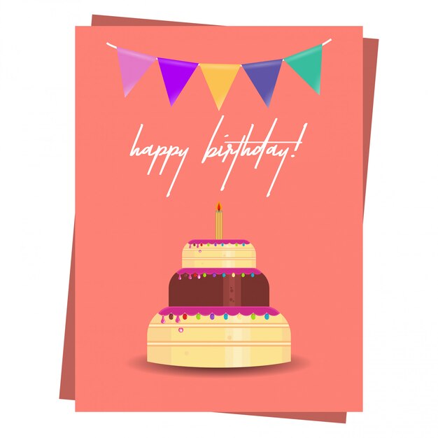 Tarjeta del feliz cumpleaños