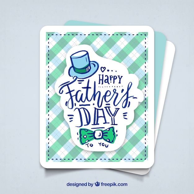 Vector gratuito tarjeta de feliz día del padre