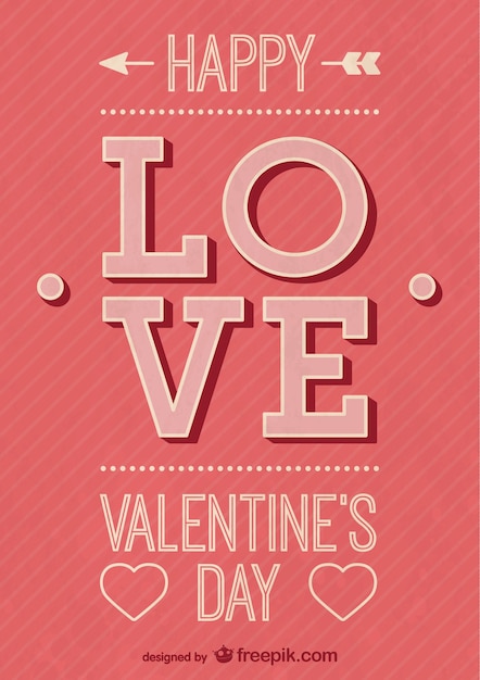 Tarjeta Feliz Día de San Valentín