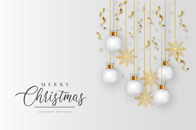 Tarjeta de feliz Navidad moderna con fondo limpio
