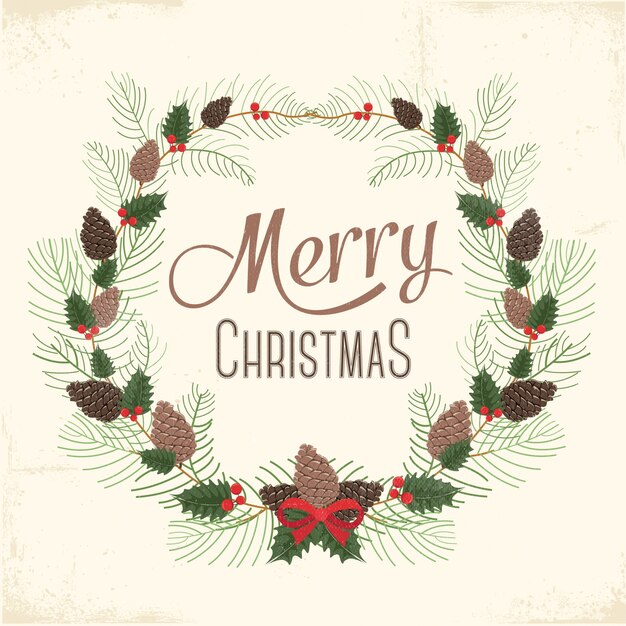 Tarjeta de feliz Navidad