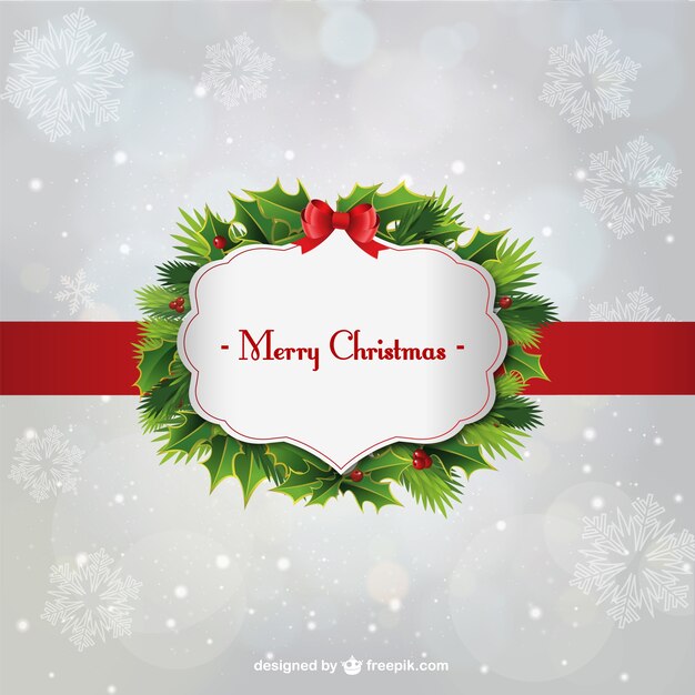 Tarjeta de la Feliz Navidad