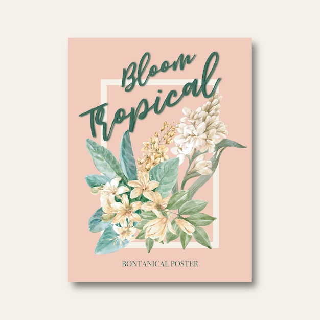 Tarjeta floral