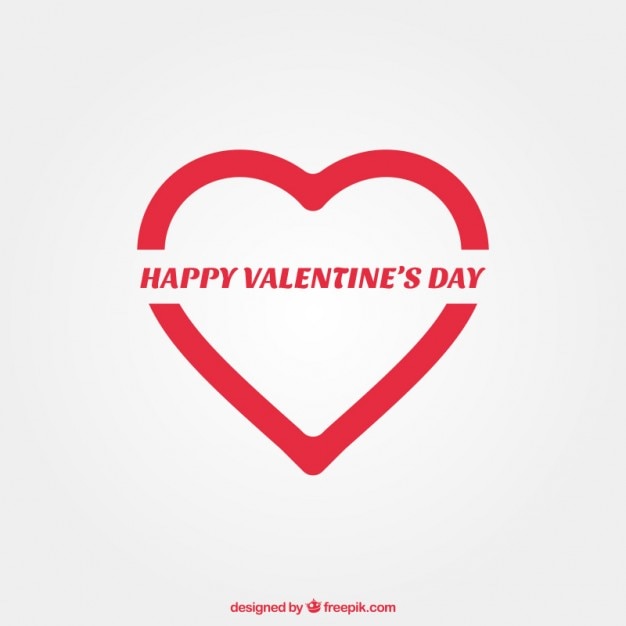 Tarjeta minimalista del Día de San Valentín