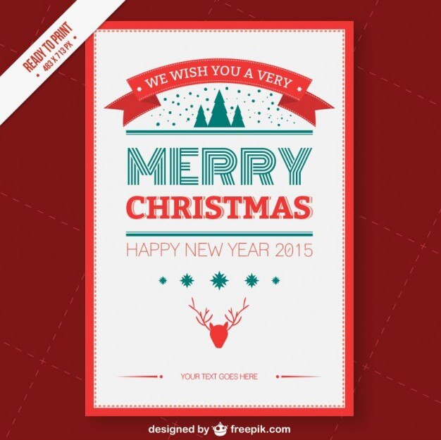 Tarjeta de Navidad CMYK