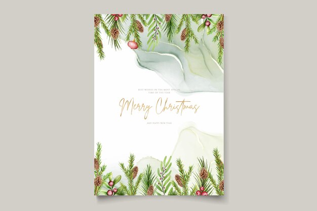 Tarjeta de navidad dibujada a mano