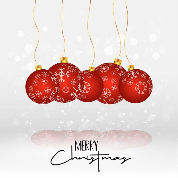 Tarjeta de navidad de diseño elegante.