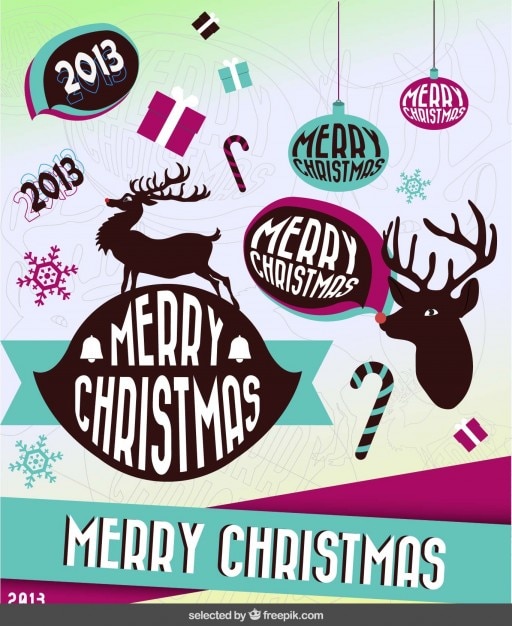 Tarjeta de Navidad moderna