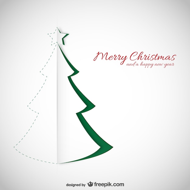 Vector gratuito tarjeta de navidad con textura de papel