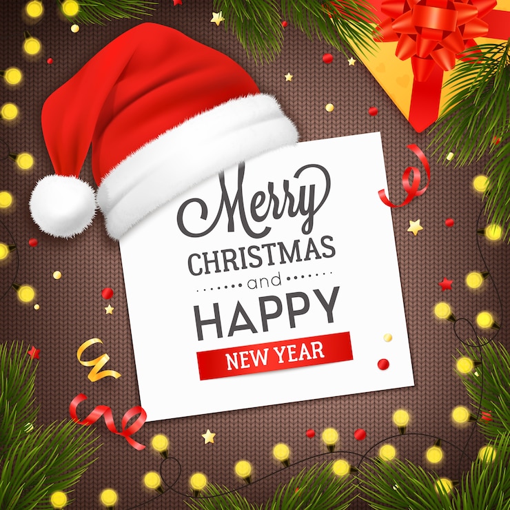 Vector gratuito tarjeta de navidad