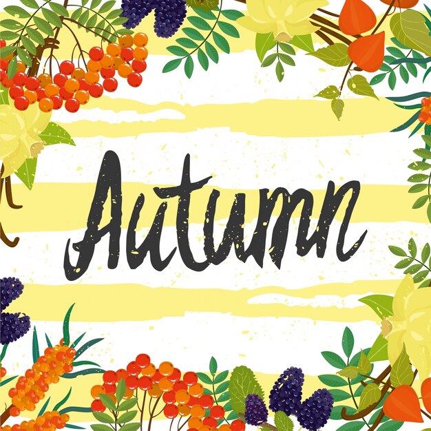 tarjeta de otoño
