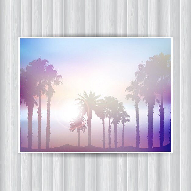 Tarjeta de paisaje de verano