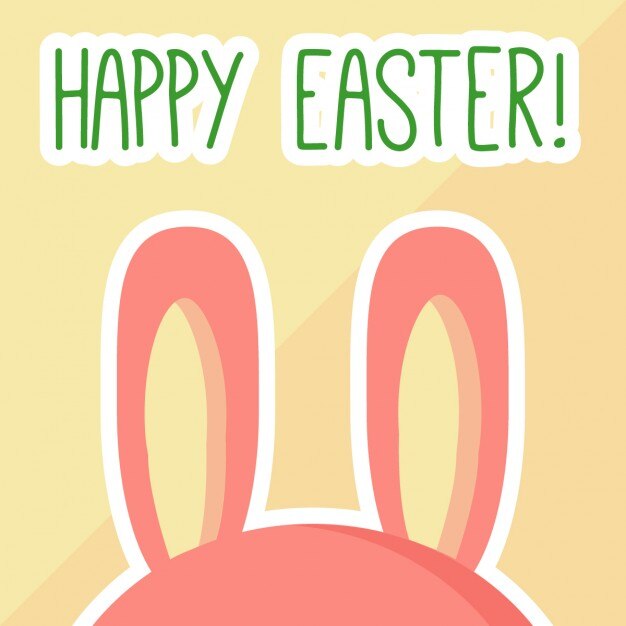 Tarjeta de pascua feliz
