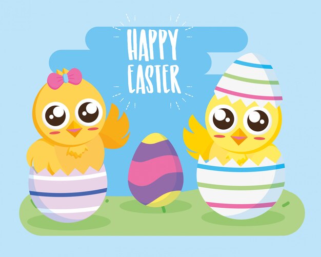 Tarjeta de pascua feliz