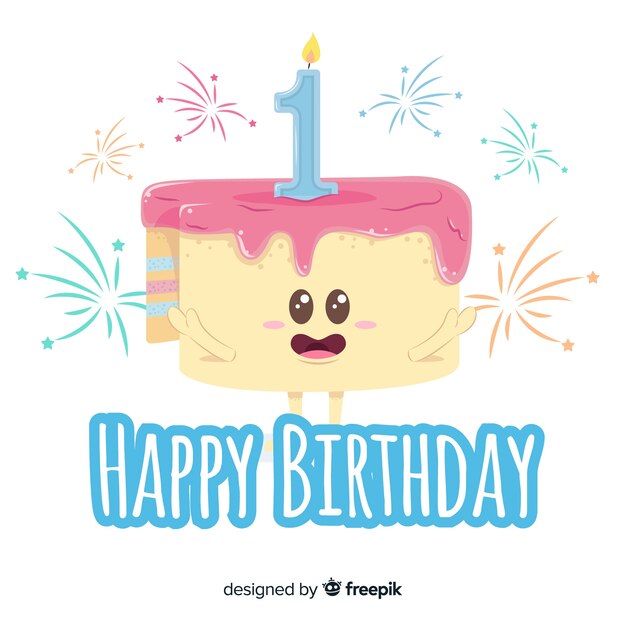 Tarjeta primer cumpleaños