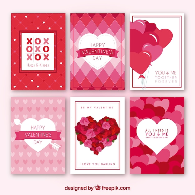 Vector gratuito tarjeta de san valentín