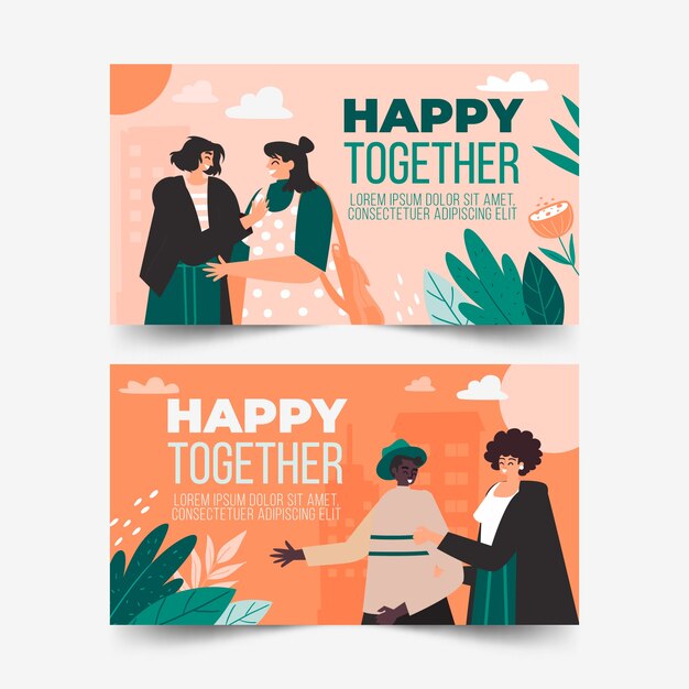 Tarjeta de visita de colores apagados dibujada a mano