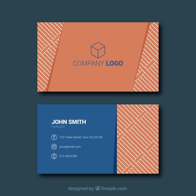 Tarjeta de visita con diseño profesional