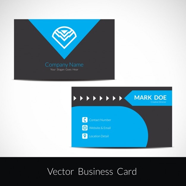 Vector gratuito tarjeta de visita elegante
