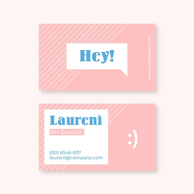 Tarjeta de visita minimalista