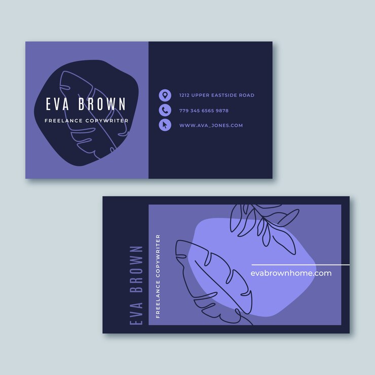 Vector gratuito tarjeta de visita muy peri de diseño plano dibujado a mano