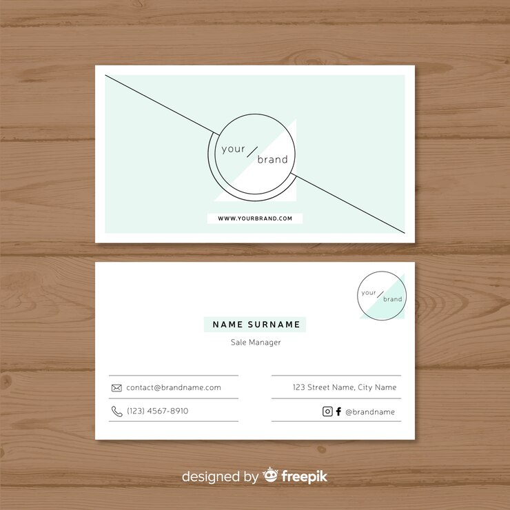 Vector gratuito tarjeta de visita