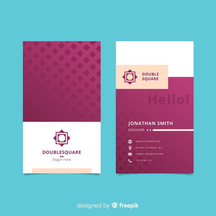 Vector gratuito tarjeta de visita