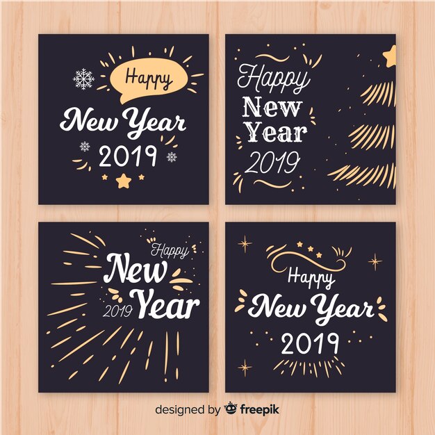 Tarjetas año nuevo 2019
