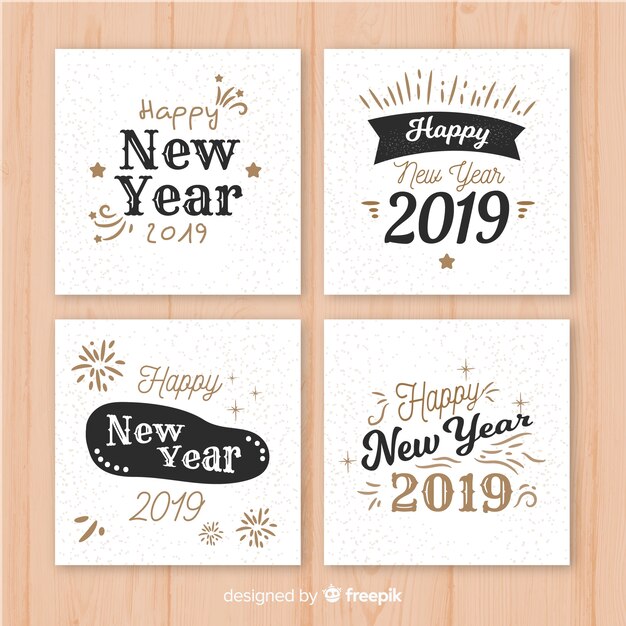 Tarjetas año nuevo 2019