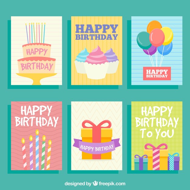 Tarjetas bonitas de cumpleaños