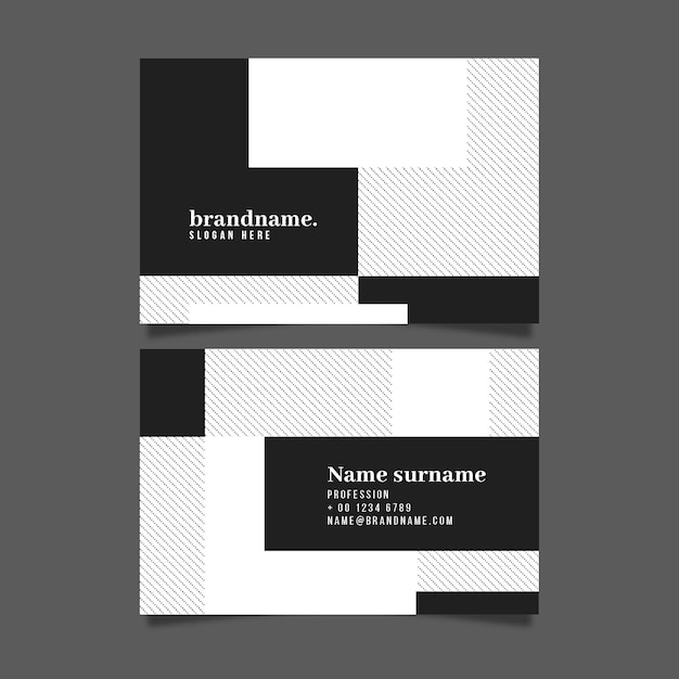Tarjetas monocromas