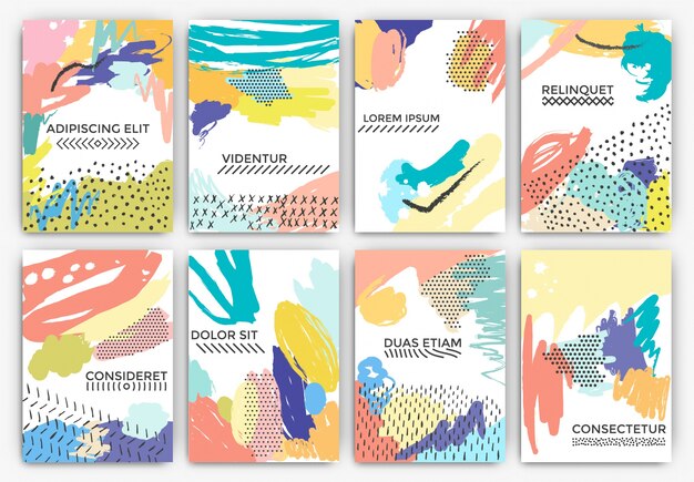 Tarjetas pintadas artísticas