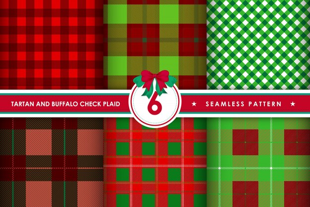Tartan Check Plaid patrones sin fisuras