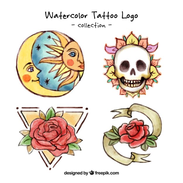 Tatuajes artísticos pintados a mano