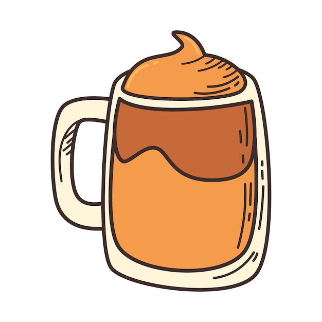 Vector gratuito taza de café fresco icono aislado