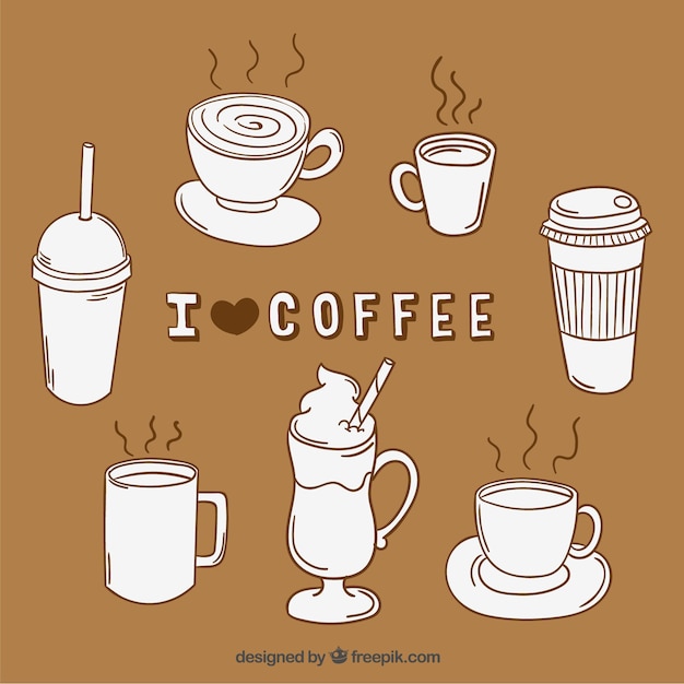 Vector gratuito tazas de café ilustración
