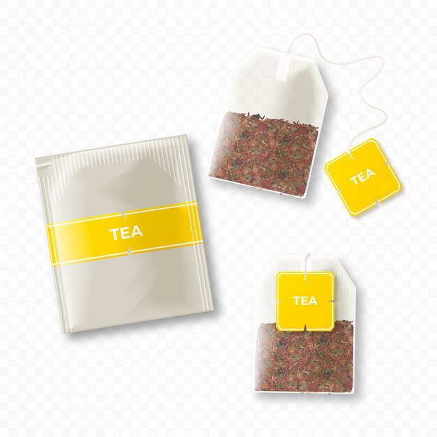 El té de colores realistas