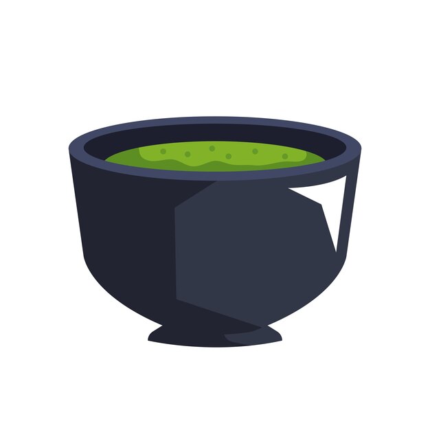Té Matcha en un icono de cuenco