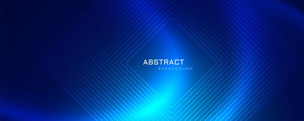 Tecnología abstracta azul malla y líneas de fondo