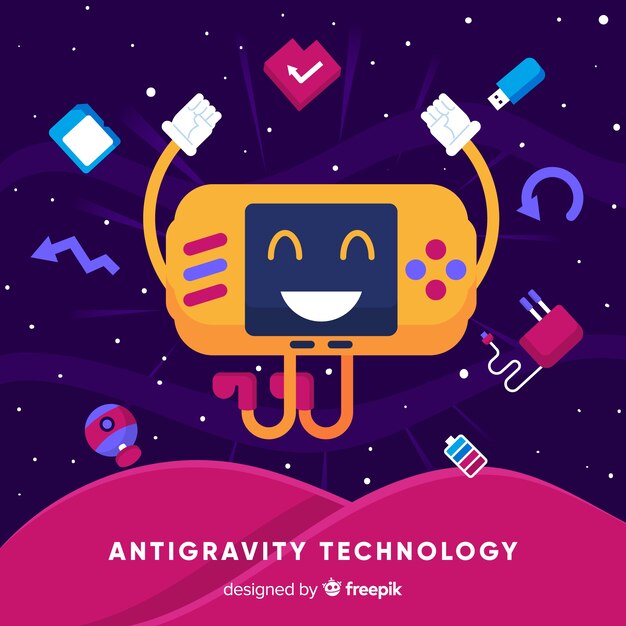 Tecnología antigravedad con elementos